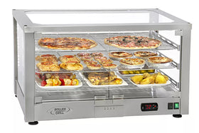 Vitrina incalzita cu ventilatie, Model cu 2 gratare, putere 1,2 kW, dimensiuni 780x490x480 mm