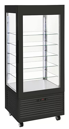 Vitrina de congelare cu ventilatie cu rafturi din sticla, capacitate 480L, putere 0,80 kW