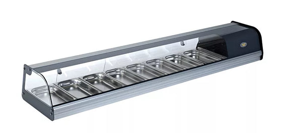 Vitrina refrigerata pentru tapas - 8 tavi gastronorm 1/3gn, 165kw