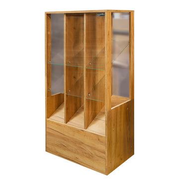 Vitrina de magazin pentru prajituri si bomboane b kraft H-137 cm L-67 cm G-44 cm dab