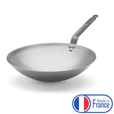 Wok Ø 35 cm, otel carbon, potrivit si pentru inductie