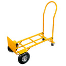 Carucior transport pliabil 2in1 de magazie tip roaba 250kg galben-4