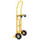 Carucior transport pliabil 2in1 de magazie tip roaba 250kg galben-3
