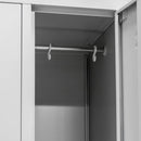 Dulap vestiar metalic cu 6 compartimente cu chei, 90x50xH180 cm-6