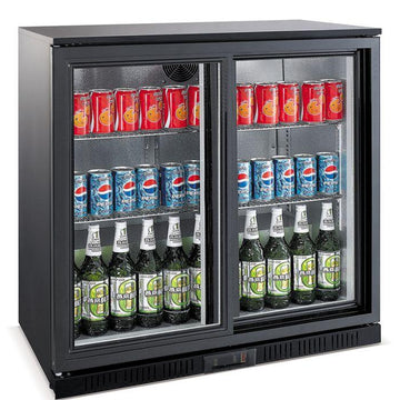 Vitrina frigorifica pentru bar 2 usi culisante