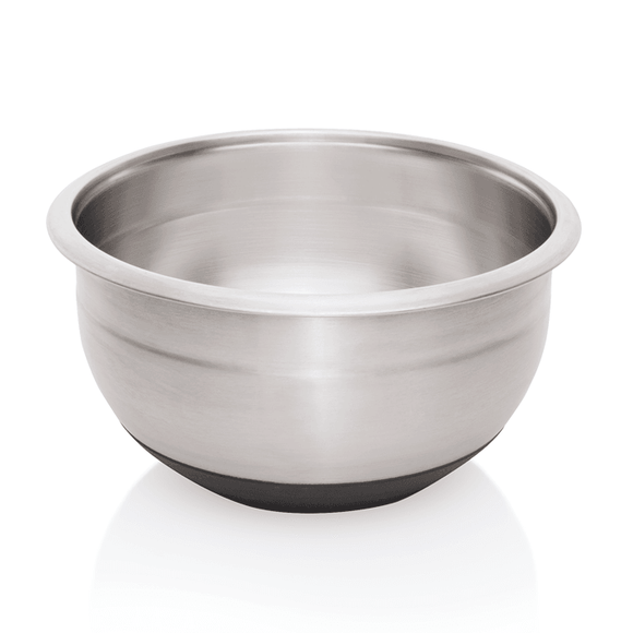 Bol inox pentru mixare cu baza cacuciuc, 5 Litri, Ø 24 H 14 cm html Acest bol inox de