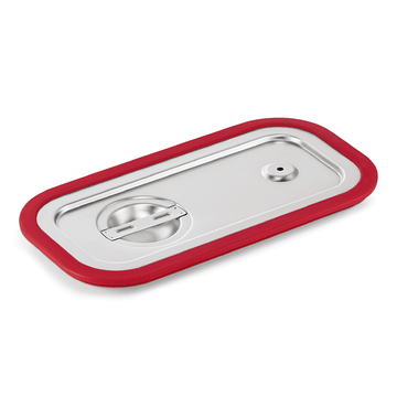 Capac inox cu margine silicon pentru tava GN 13 Confectionat din inox AISI 304