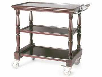 Carucior room service lemn masiv mesteacan, cu 3 polite, 90x50xH82 cm