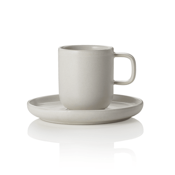 Ceasca si farfurioara espresso, 0,09 ltr., set de 6 bucati, seria One, culoare Light Rock