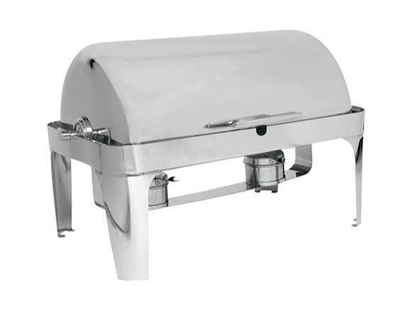 Chafing dish GN11, inox, finisaj lucios, model premium, capac rolltop