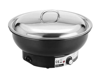 Chafing dish rotund Ø40 cm, electric, capac inox