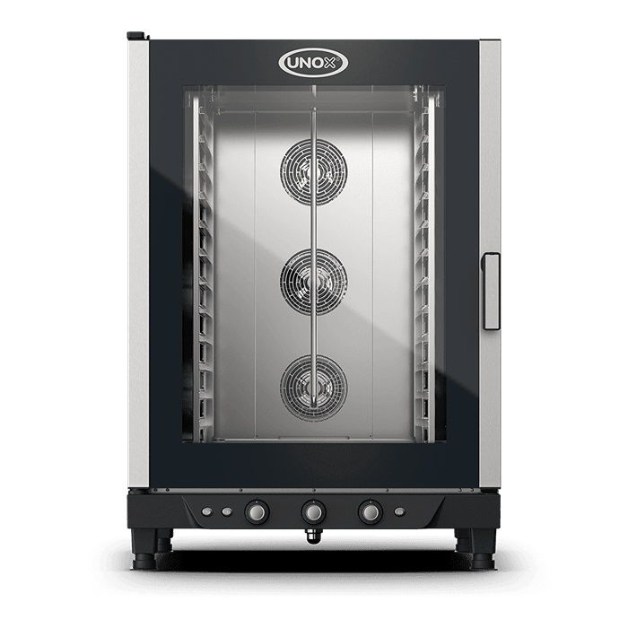 Cuptor UNOX pentru bucatarie CHEFLUX 12 tavi GN 11 alimentare electrica, comenzi electromecanice