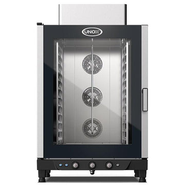 Cuptor UNOX pentru bucatarie CHEFLUX 12 tavi GN 11 alimentare pe gaz, comenzi electromecanice