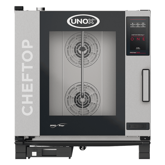 Cuptor UNOX pentru bucatarie CHEFTOP MIND.Maps ONE 7 tavi GN 11 alimentare electrica, comenzi touch screen cu display 9.5