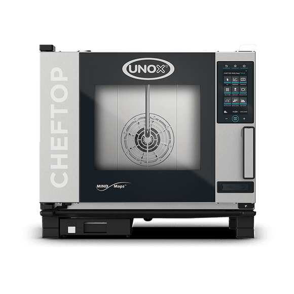 Cuptor UNOX pentru bucatarie CHEFTOP MIND.Maps PLUS 5 tavi GN 11 alimentare pe gaz, comenzi touch screen cu display 9.5