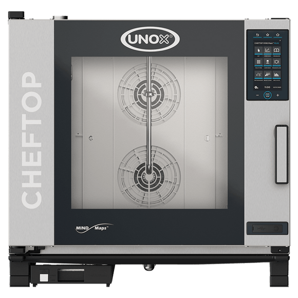 Cuptor UNOX pentru bucatarie CHEFTOP MIND.Maps PLUS 6 tavi GN 21 alimentare pe gaz, comenzi touch screen cu display 9.5