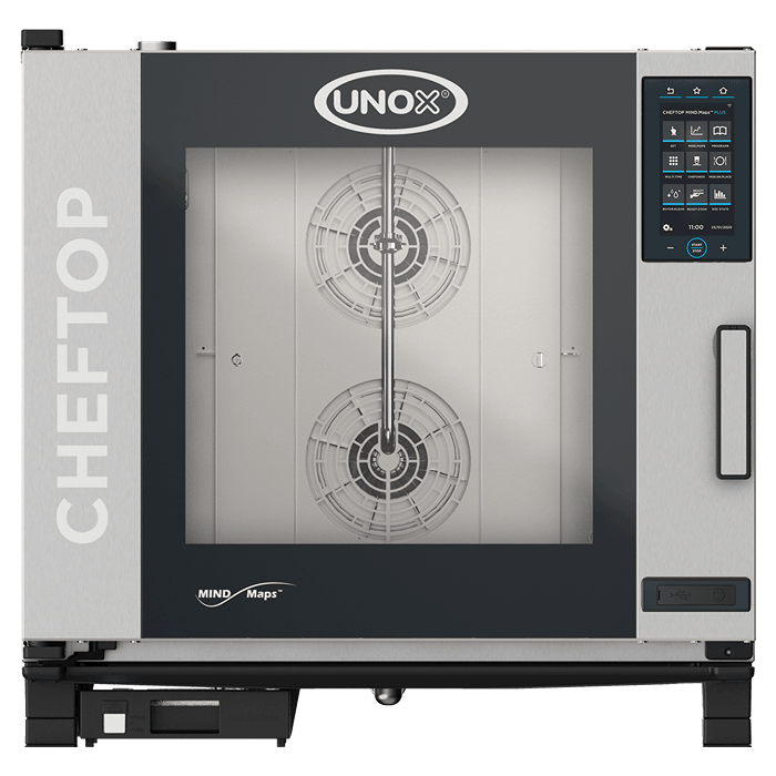 Cuptor UNOX pentru bucatarie CHEFTOP MIND.Maps PLUS 6 tavi GN 21 alimentare pe gaz, comenzi touch screen cu display 9.5