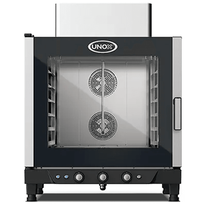 Cuptor UNOX pentru patiserie BAKERLUX 6 tavi 600x400 alimentare pe gaz, comenzi electromecanice