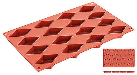 Forma silicon 16 forme romb 6.5X3.5X1.7 H cm Forma din silicon alimentar cu