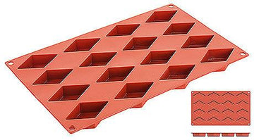 Forma silicon 16 forme romb 6.5X3.5X1.7 H cm Forma din silicon alimentar cu