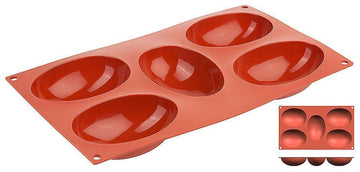 Forma silicon 30 x 17,5 cm ,5 cavitati ou,10 X 7 X H 3.5 cm