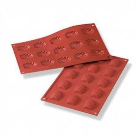 Forma silicon 30 x 17,5 cm, 15 medeline 4,4 x 3,4 x 1,0 cm Forma din silicon alimentar cu