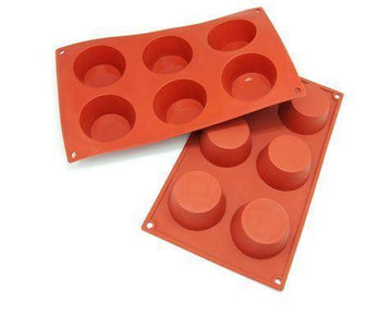 Forma silicon 30 x 17,5 cm, 6 Muffin 6.5 x h 3.5 cm