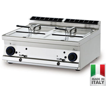 Friteuza 2 x 13L top, alim. gaz, 24 kW - Italia