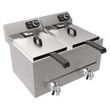 Friteuza electrica de banc 2X8L, 2X3KW, 230 V