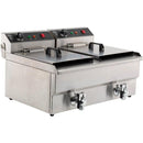 Friteuza electrica de banc 2X8L, 2x3.3 kW, 230 V