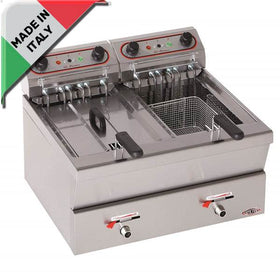 Friteuza electrica 2x12L, 2x7 kW, 380 V, productie Italia