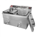 Friteuza pe inductie 2x8L, 2x3,5 kW, 230 V - Resigilat