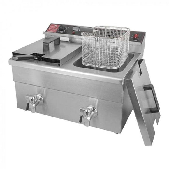 Friteuza pe inductie 2x8L, 2x3,5 kW, 230 V - Resigilat