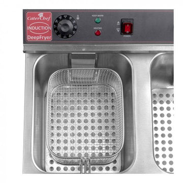 Friteuza pe inductie 2x8L, 2x3,5 kW, 230 V - Resigilat