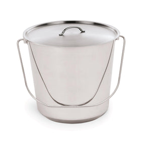 Galeata inox 14 Litri cu capac Ø30 H 26 cm