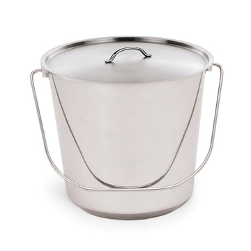 Galeata inox 14 Litri cu capac Ø30 H 26 cm