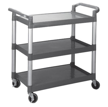 Gheridon aluminiu cu 3 polite plastic