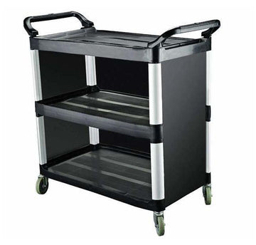 Gheridon servire - plastic, 96 x 50 x 102 cm Gheridon cu 3 planuri pentru