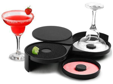 Glazurator bordurator pahare Ø15 cm, negru