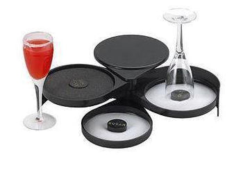 Glazurator bordurator pahare Ø15 cm, negru