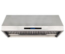 Hota de perete profesionala, cu motor, lumina si regulator turatie cu 4 viteze, functie auto, 120x63xH45 cm