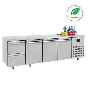 Masa refrigerare inox cu 3 usi 2 sertare ENERGY Line, Temp. -28 C