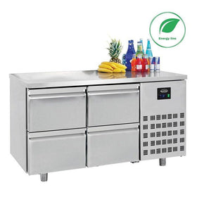 Masa refrigerare inox cu 4 sertare ENERGY Line, Temp. -28 C Masa refrigerare inox cu 4