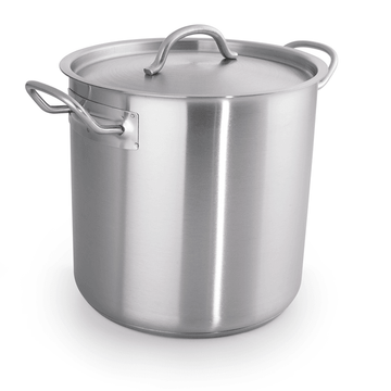Oala inox cu capac 20 L, Ø 32, H 26 cm, fund capsat triplu stratificat