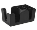 Organizator bar, bar caddy, 6 locasuri, plastic negru, 24x15xH11 cm Caddyul pentru bar este un