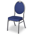 Scaun pentru evenimente HERMAN Blue, cadru metalic, capacitate 200 kg. Scaunul de banchet HERMAN este