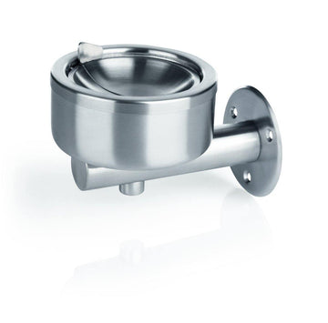Scrumiera inox cu sistem montare de perete