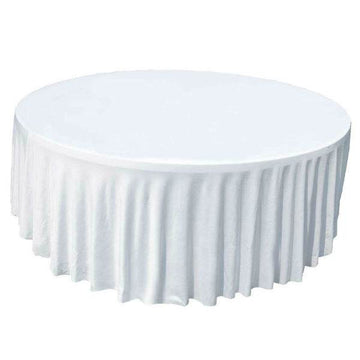 Set fusta fata de masa alba, pentru masa Ø180 cm Fata de masa Ø240 cm