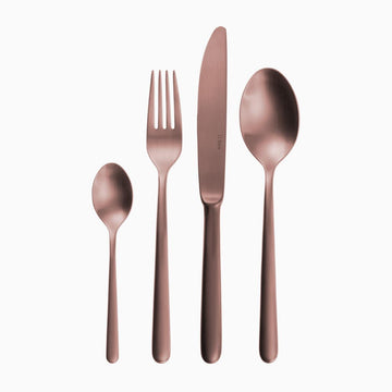 Tacamuri gama Faro Copper, grosime 5,5 mm, finisaj cupru mat, inox 1810 forjat