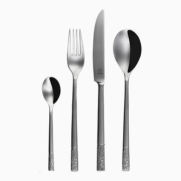 Tacamuri gama Fiori finisaj lucios, inox 1810 forjat